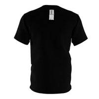 Ultra Ombre Moon Tee — Cosmic Hooded Figure Graphic T‑Shirt
