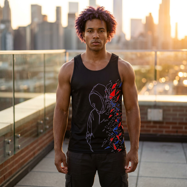 Ultra Ombre Tank Top — Silhouette Fracturée