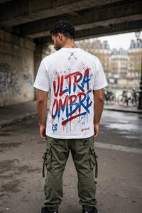 Ultra Ombre — T-Shirt Graffiti Blanc Paris 75
