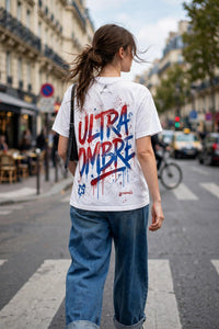 Ultra Ombre — T-Shirt Graffiti Blanc Paris 75