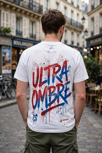Ultra Ombre — T-Shirt Graffiti Blanc Paris 75
